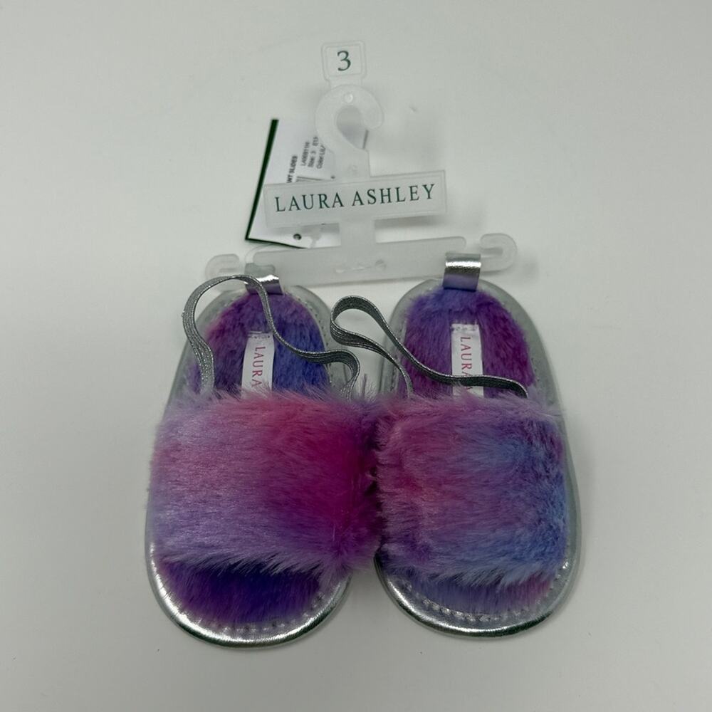 Laura Ashley Girls Infant Slides - Lilac Ombre - 3 - New with tags
